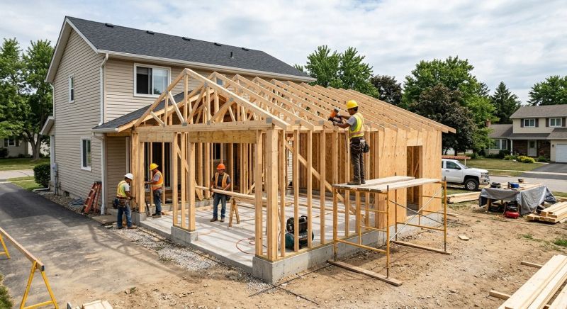 Detached Garage Construction in Conroe, TX